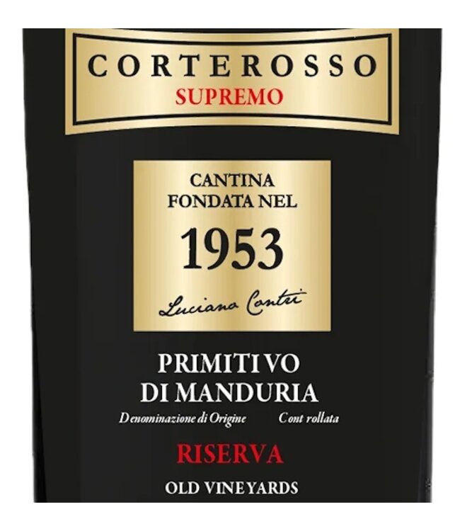 Corterosso Supremo Primitivo di Manduria Riserva