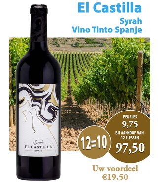 El Castilla Syrah (12 halen, 10 betalen)
