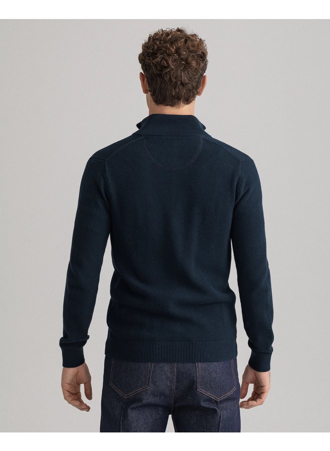 Vest met ritssluiting regular fit navy