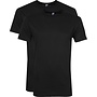 2 pack t-shirt ronde hals Derby zwart