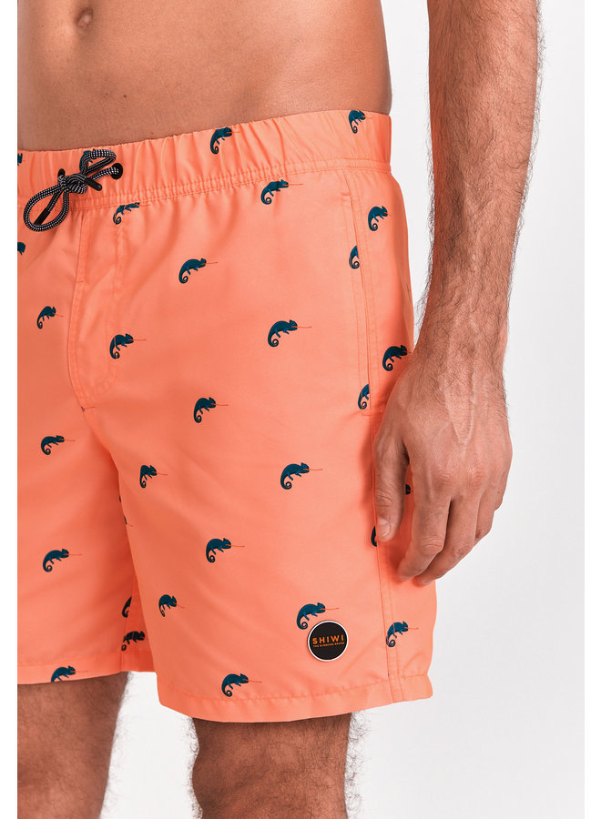 Zwemshort heren Cameleon oranje Shiwi