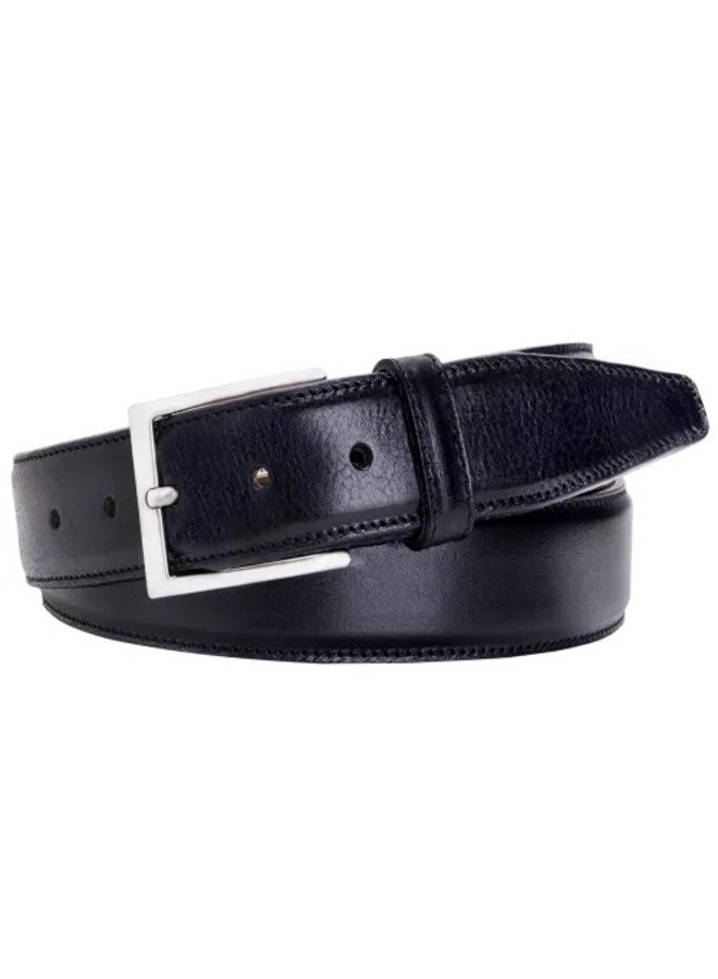 Profuomo riem kalfsleer 3,5cm zwart