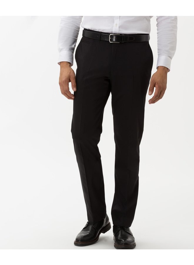 Pantalon wol mix Brax Enrico zwart