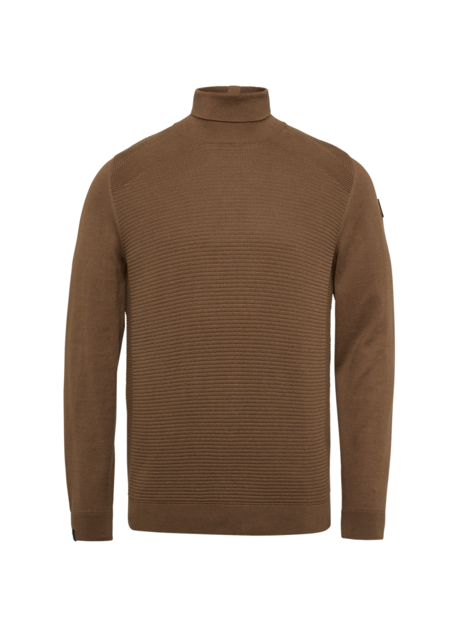 Pullover met col Vanguard bruin