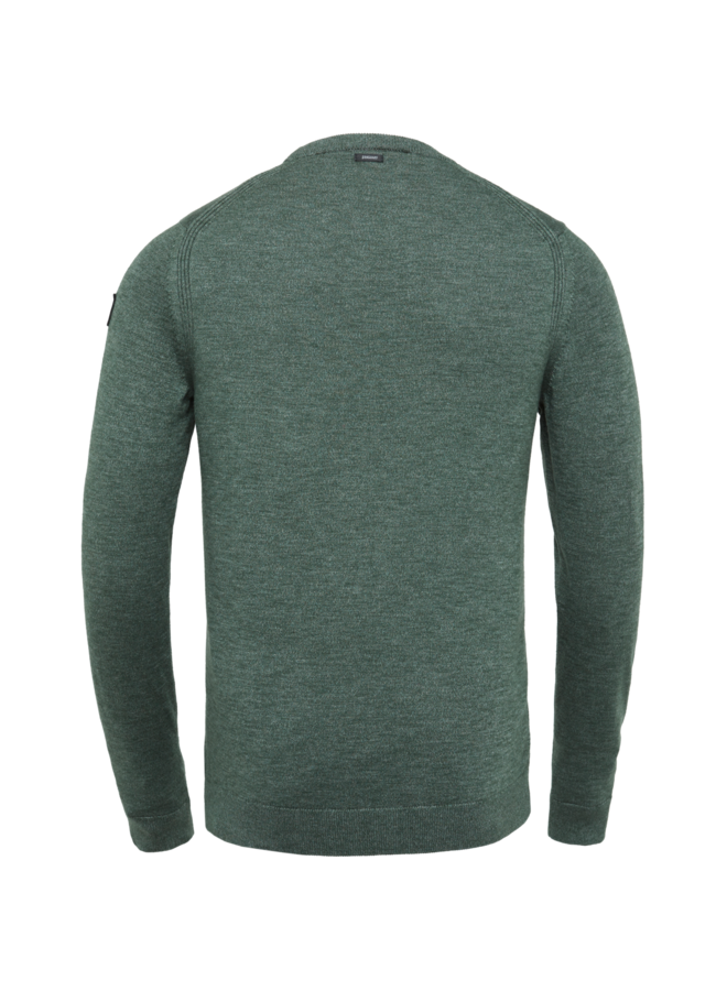 Vanguard pullover ronde hals groen mouline