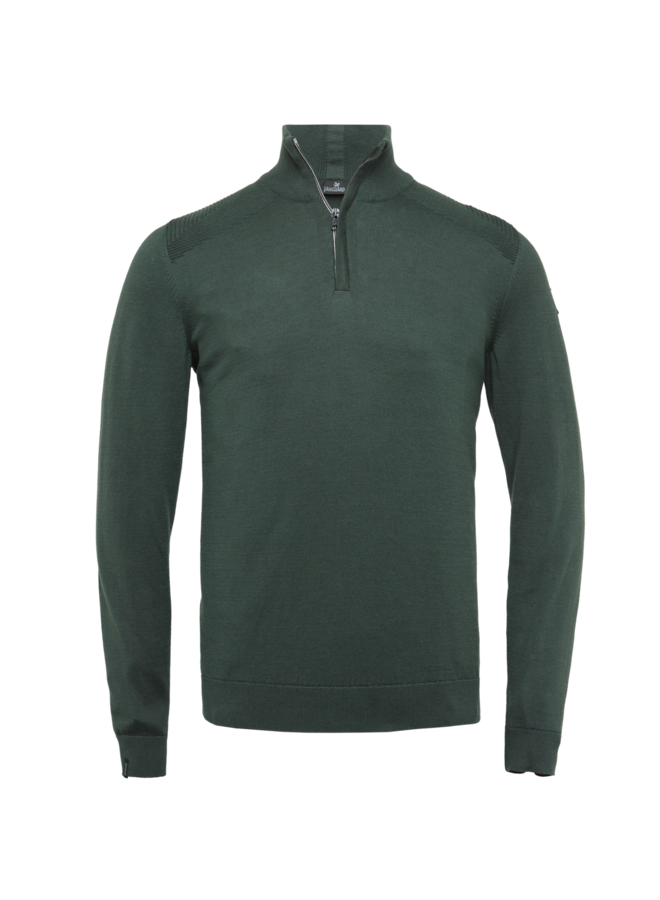 Vanguard pullover kraag met rits groen