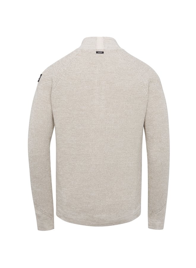 Vanguard pullover met rits beige