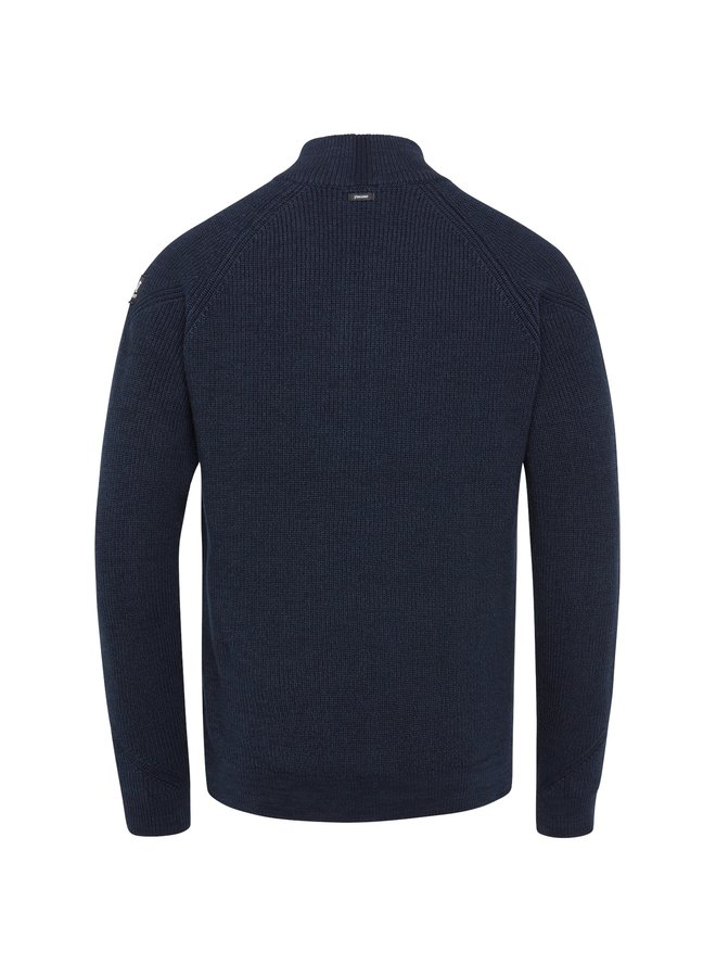 Vanguard pullover met rits blauw