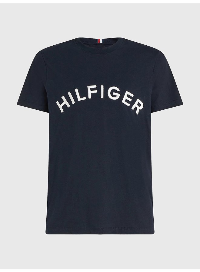 Tommy Hilfiger t-shirt geborduurd logo navy
