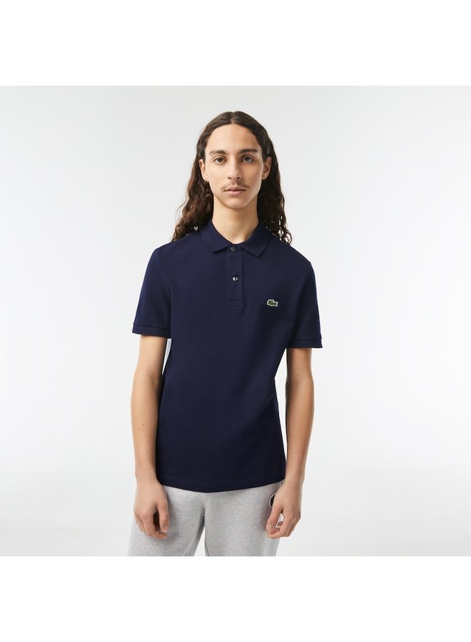 Lacoste polo korte mouw slimfit pique blauw