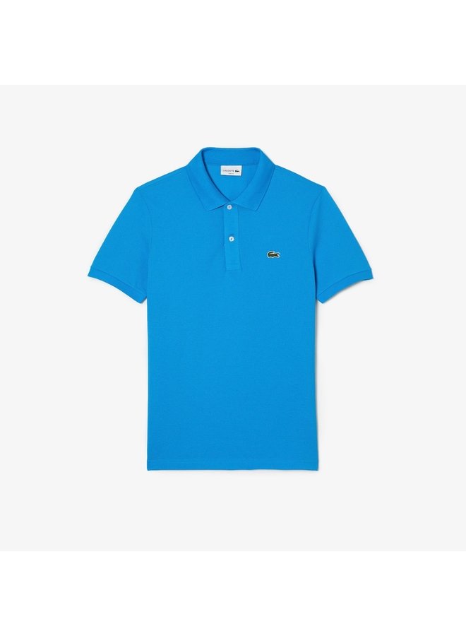 Lacoste polo korte mouw slimfit pique kobalt