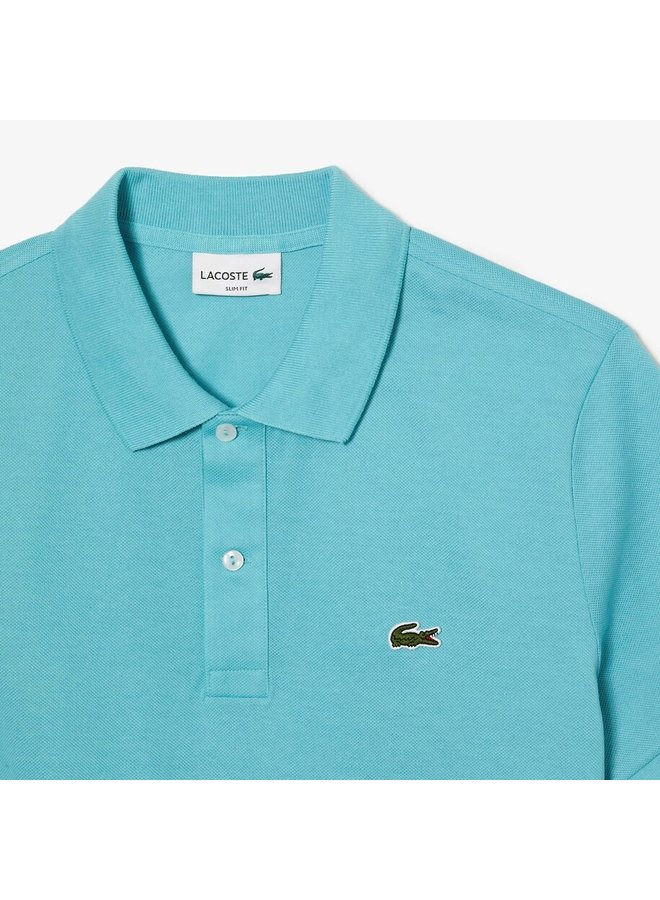 Lacoste polo korte mouw slimfit pique acqua