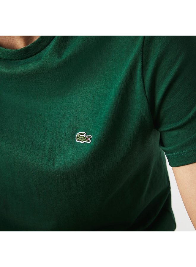 Lacoste t-shirt ronde hals pimakatoen groen