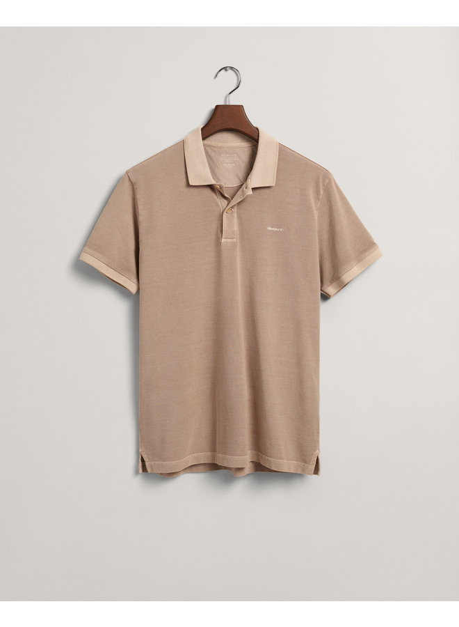 Gant polo korte mouw sunfaded beige