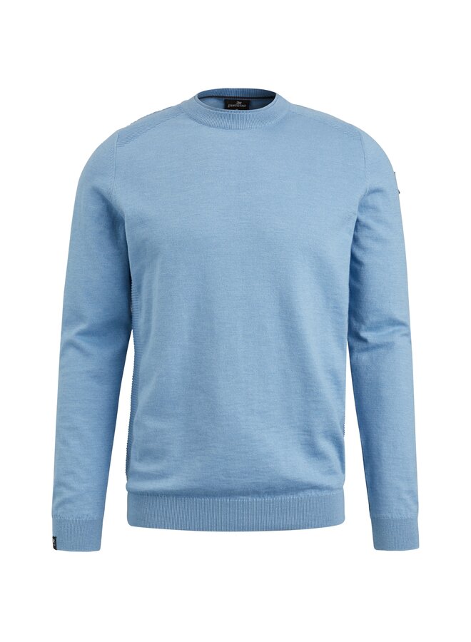 Pullover met ronde hals licht blauw