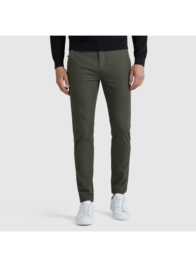 Chino broek V12 slimfit 4 way stretch twill groen L30