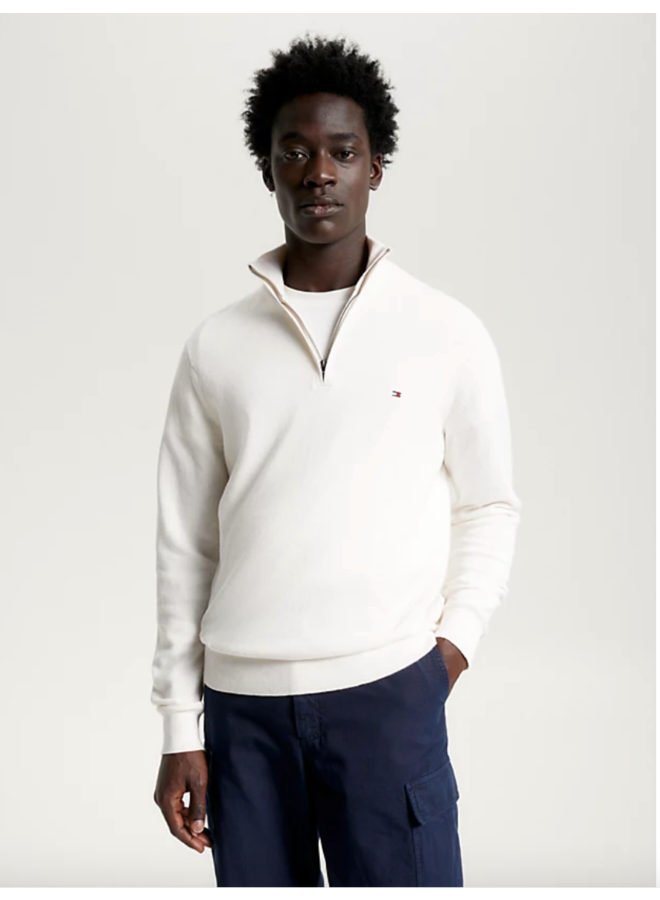 Tommy Hilfiger pullover met rits off white