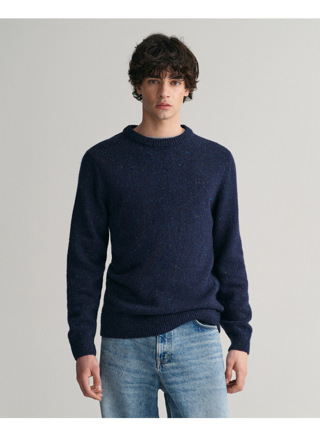 Gant donegal pullover ronde hals blue