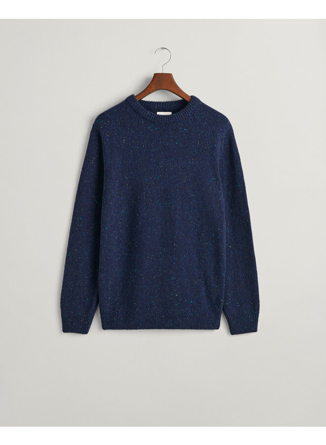 Pullover ronde hals donegal evening blue