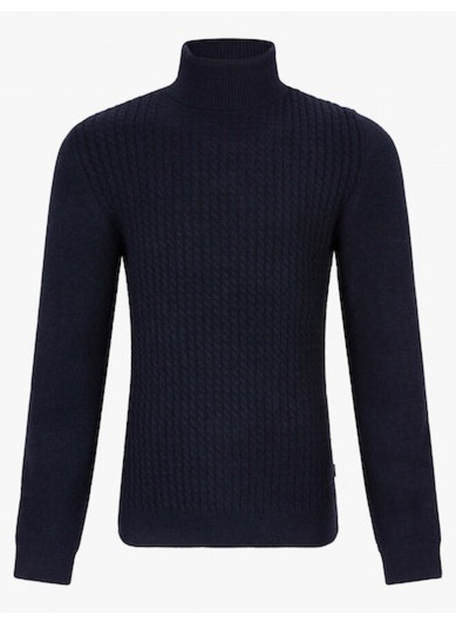 Cavallaro pullover met col navy