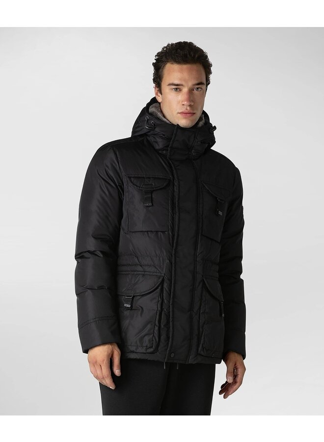 Peuterey winterjas Kasa Fur Military jacket zwart