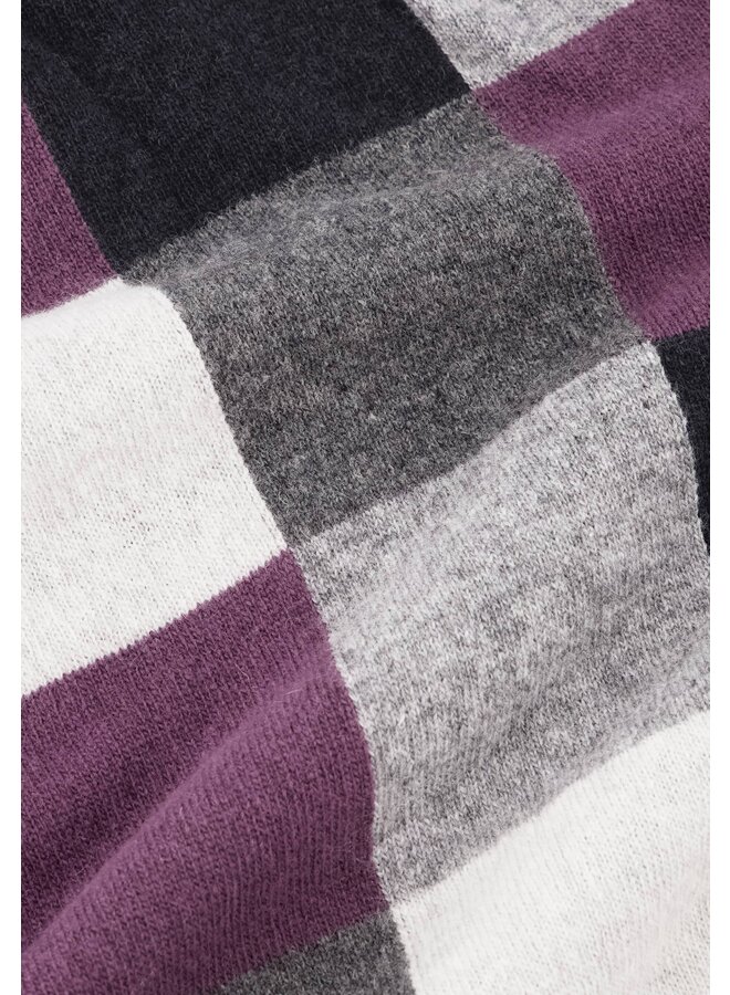 State of Art dubbelgebreide shawl paars