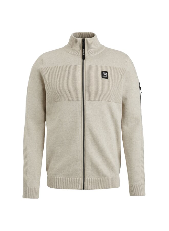 Vanguard Vest met rits katoen beige