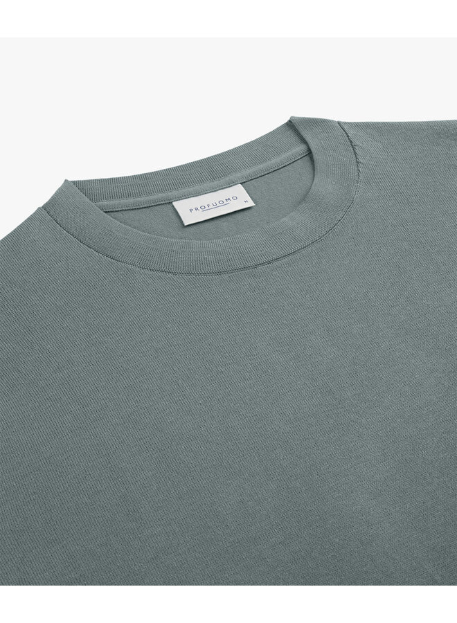 Profuomo pullover ronde hals cotton groen