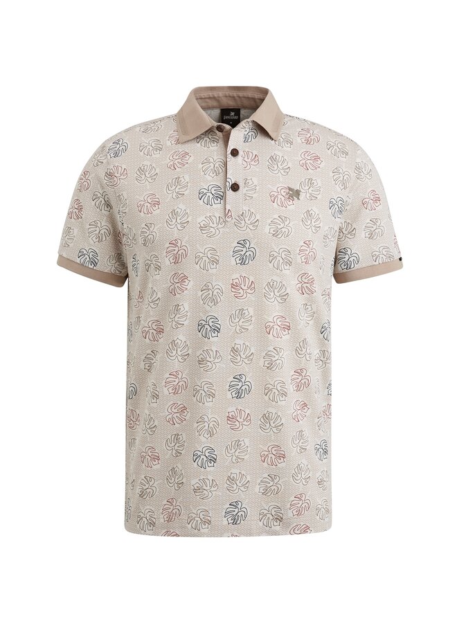 Vanguard polo korte mouw pique stretch print