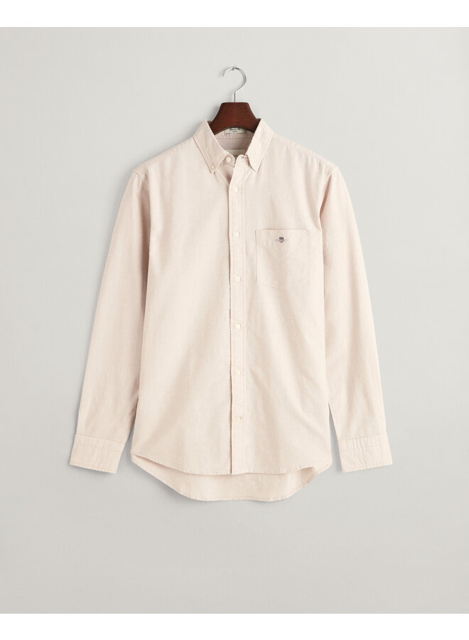 Gant overhemd lange mouw oxford beige