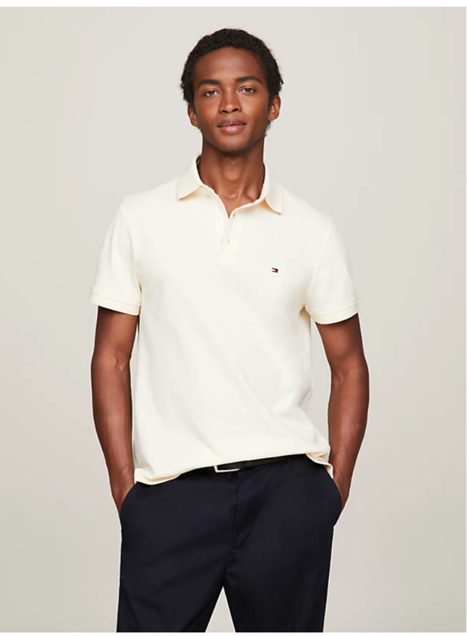 Tommy Hilfiger 1985 polo shirt slim fit off-white