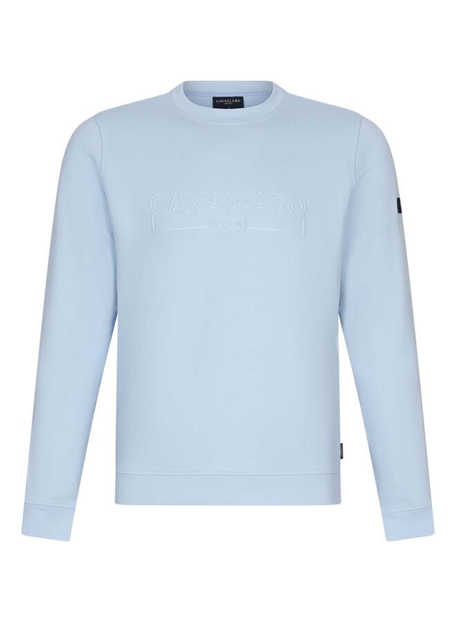 Cavallaro Beciano round neck sweater light blue