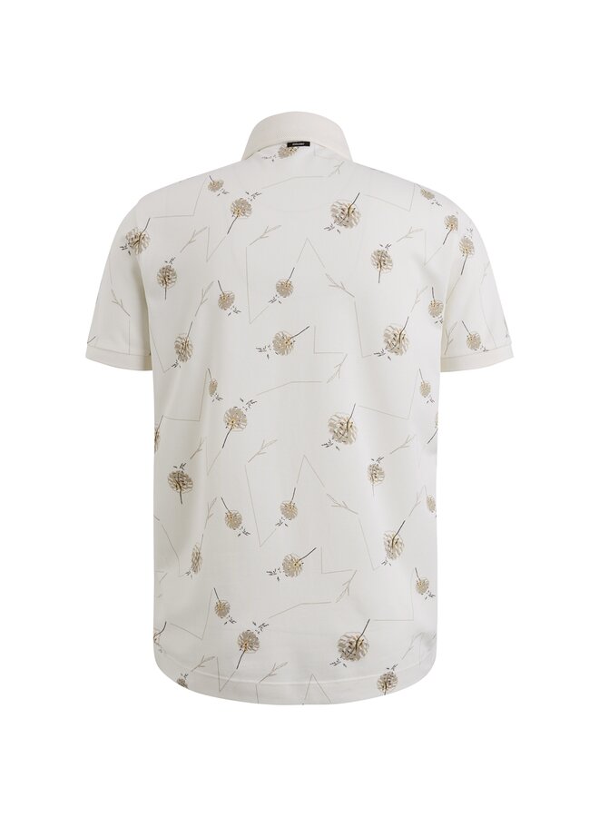 Vanguard polo korte mouw print off-white