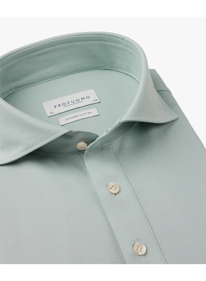 Profuomo poloshirt Japanese Knitted mintgroen