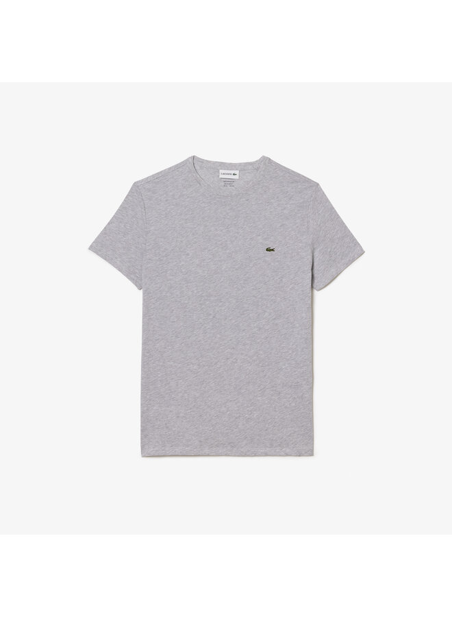 Lacoste t-shirt Pima cotton licht grijs