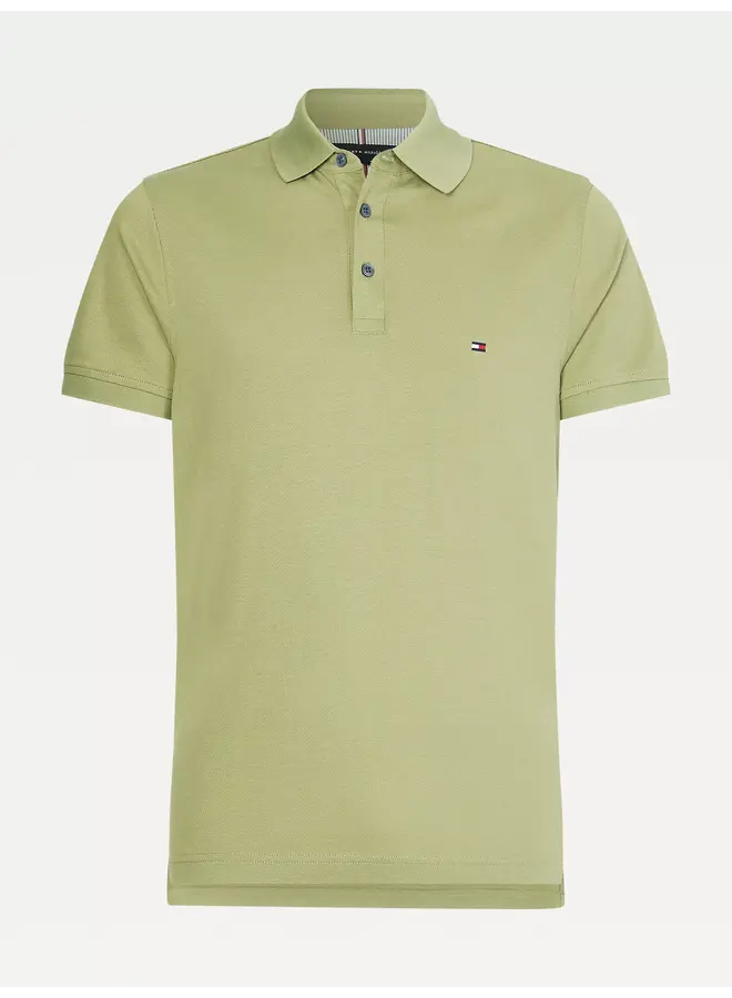 Tommy Hilfiger 1985 slimfit polo olijf