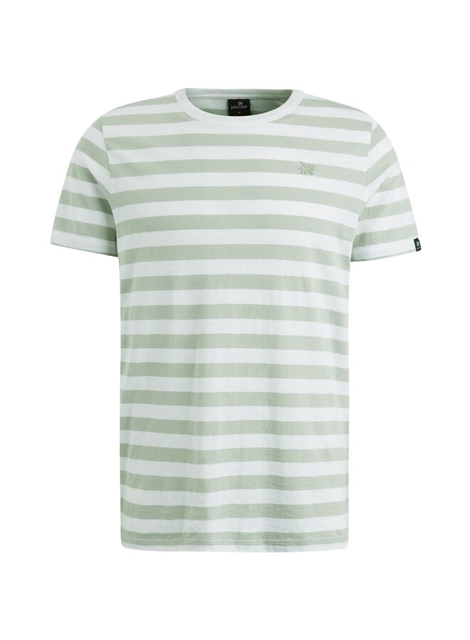 Vanguard t-shirt korte mouw streep groen
