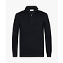 Profuomo half zip pullover cotton navy