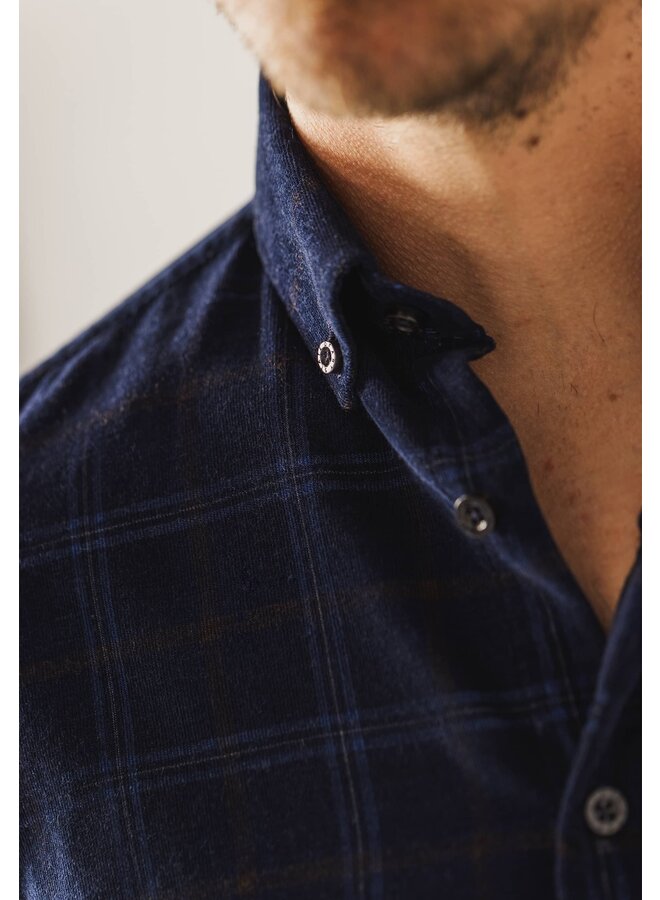 State of Art shirt met ruit in structuur