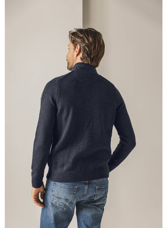 State of Art vest met rits blauw