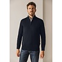 State of Art half zip trui katoen navy