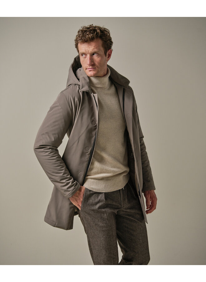 Profuomo magnet raincoat taupe