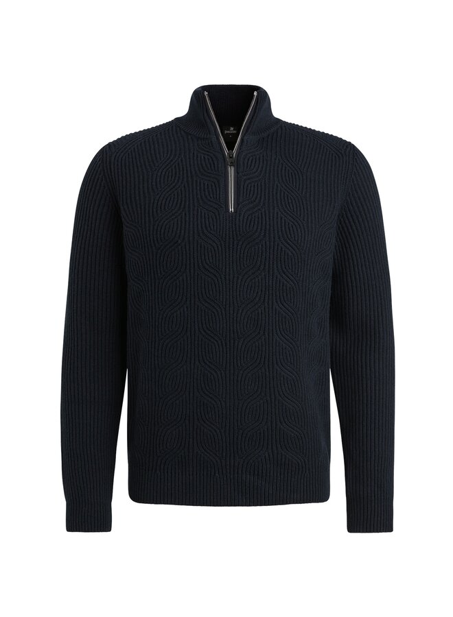 Vanguard half zip kabelpullover navy