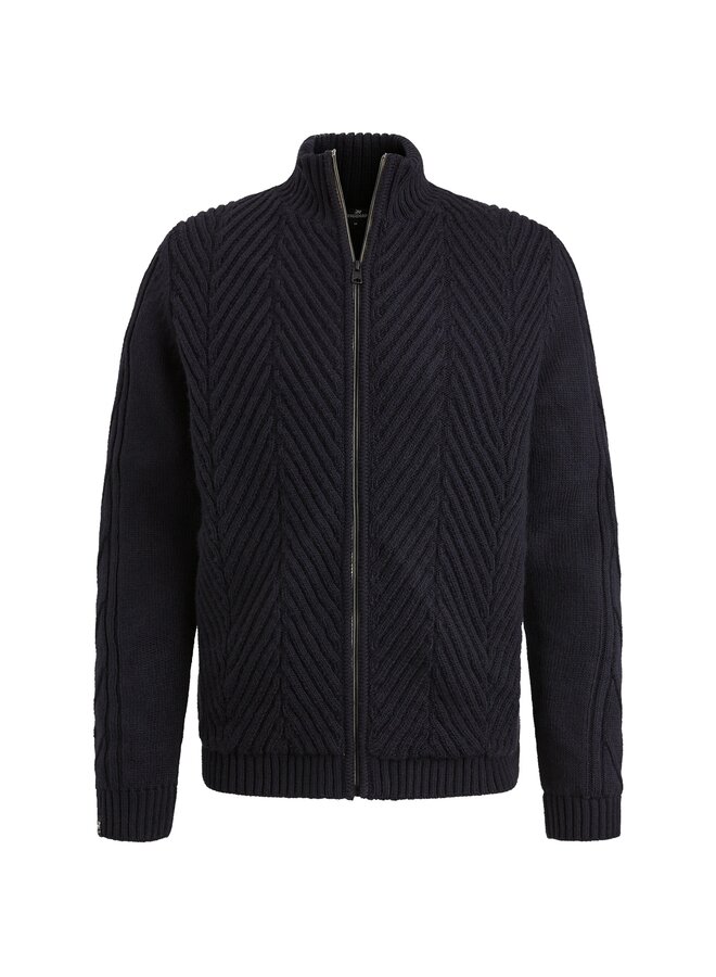 Vanguard gevoerd vest met rits navy