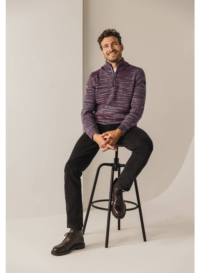 State of Art pullover met rits rood