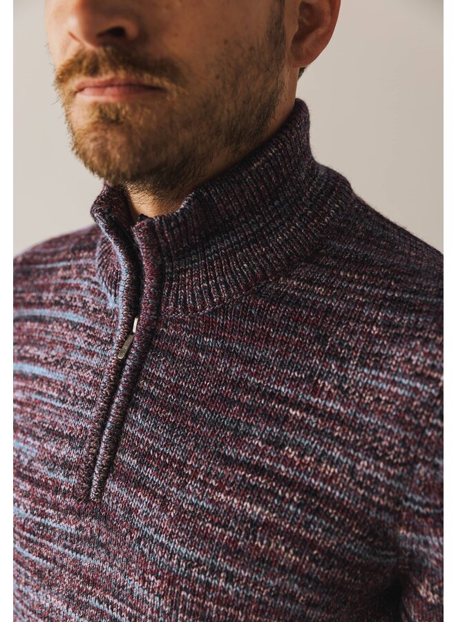 State of Art half zip pullover gebreid rood