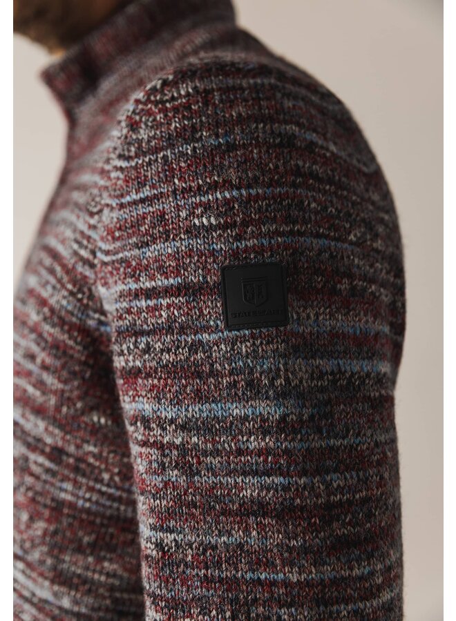 State of Art half zip pullover gebreid rood