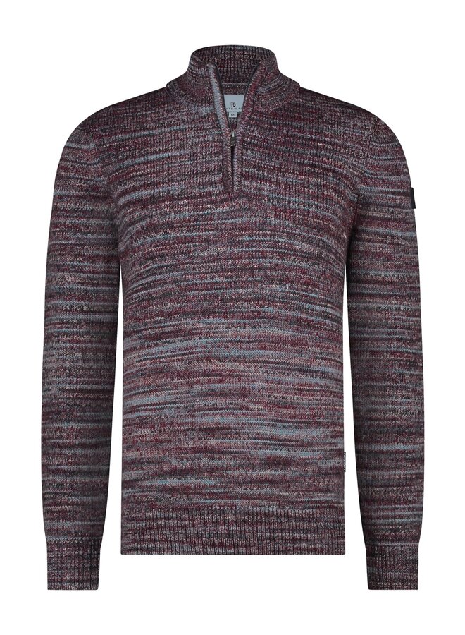 State of Art half zip pullover gebreid rood