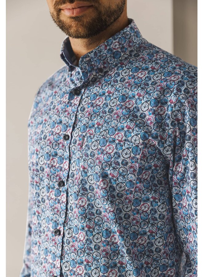 State of Art shirt lange mouw fancy print