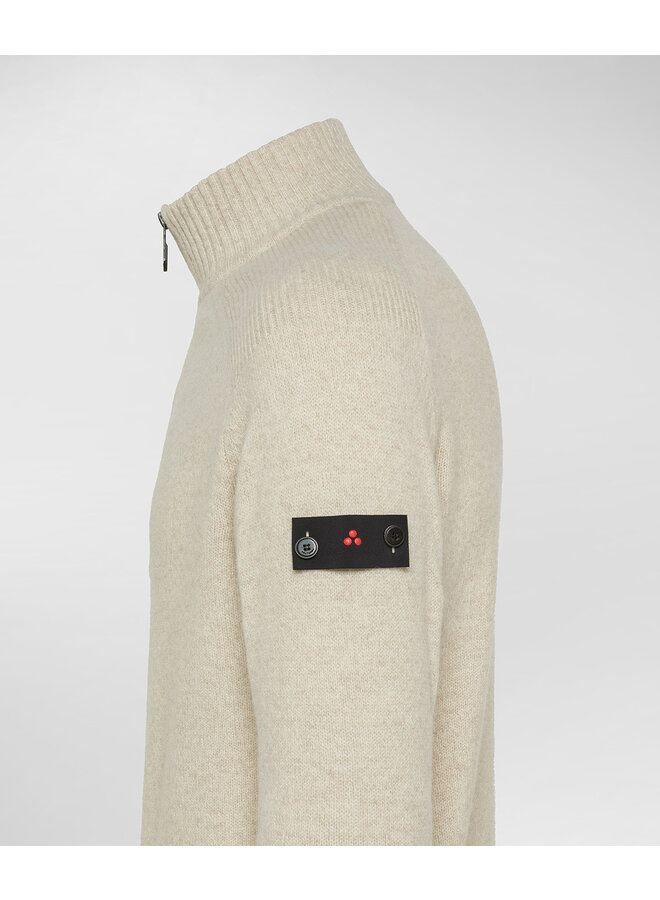 Peuterey half zip pullover off-white